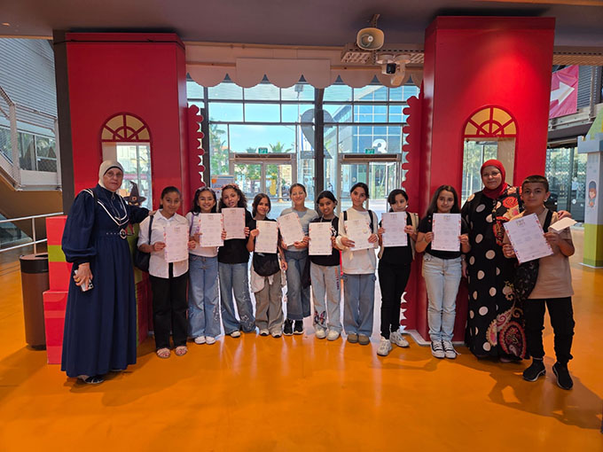 فوز لوحات فنيّة طلابية من مدرسة أجيال في معرض الفنون- يافا